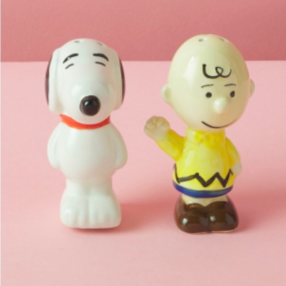 Peanuts Charlie Brown and snoopy salt and pepper shaker new in box